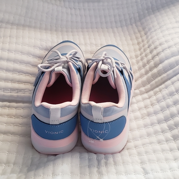 New Vionic Womens Austyn Blue Walking Shoes Size 9.5 - Picture 3 of 5
